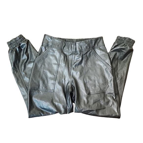SPANX Faux Leather Leather-Like Jogger Joggers Pants, Size Small - Picture 6 of 12